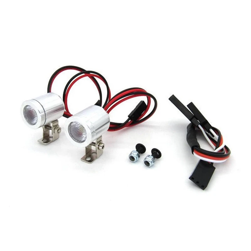 

LED Light Bar Spotlight Headlights with Conversion Cable for MN D90 MN99S MN86S WPL D12 C24 RC Car Upgrade Parts