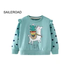 Хлопковая толстовка с длинным рукавом для мальчиков и девочек 2-7 лет