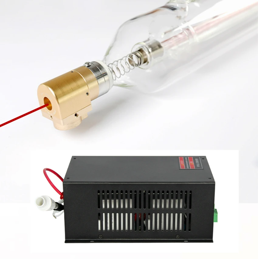 Высокое качество CO2 100 Вт лазерная трубка Видимый красный точечный Лазер +