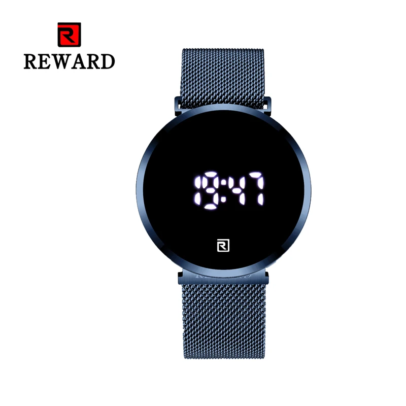 REWARD Ultra-Fin Fashion Men Watch Sport Top Quality Luxury Quartz Watches Clock Stainless Steel Mesh JD-RD52002M | Наручные часы