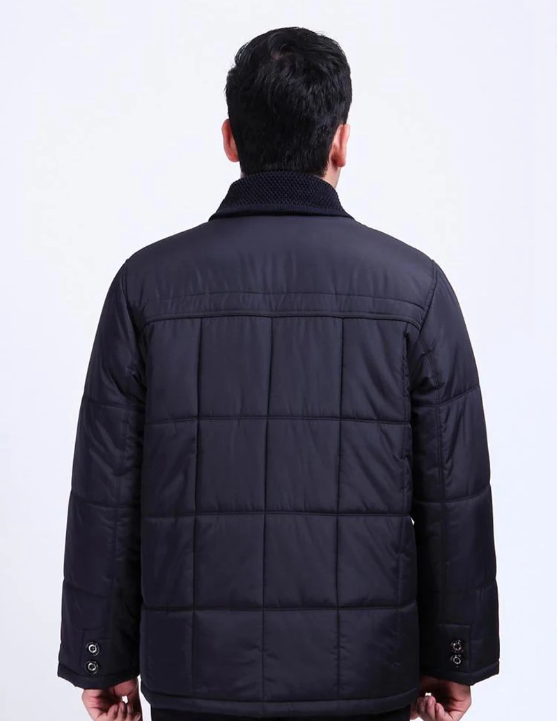 2021 среднего возраста мужские добавить удобрения XL зимнее плотное пальто на