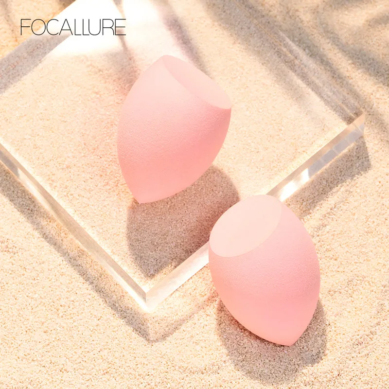 FOCALLURE спонж для макияжа, спонж для растушевки, основа для лица, тональный крем, пудра, мягкие инструменты для макияжа, косметический спонж