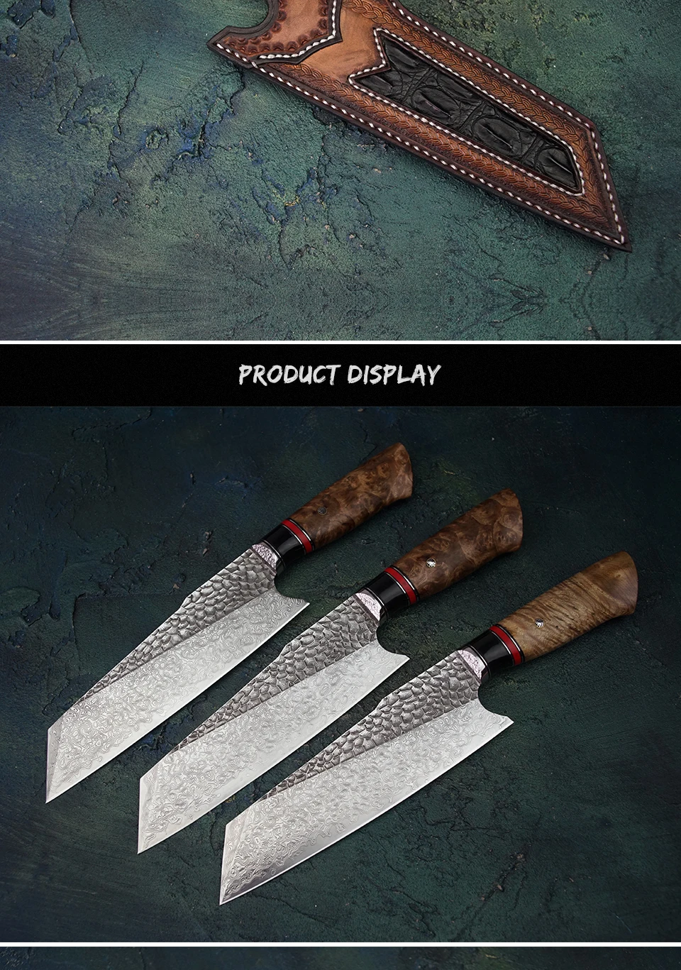 FZIZUO 7,5 ''VG10 Дамасская сталь Santoku нож ручной работы танто Точка кухонные ножи японский набор кухонных ножей кухонные инструменты