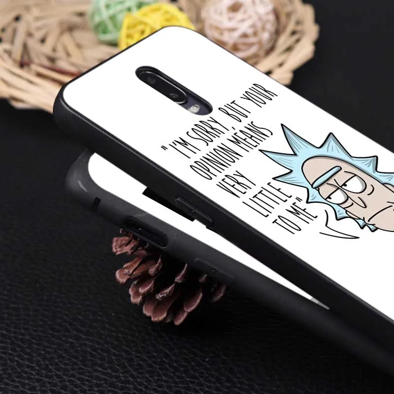 Для oneplus one plus 7 pro 7t pro 7 6 6t 5t Мягкий силиконовый чехол для телефона Забавный мультфильм Рик и Морти аниме