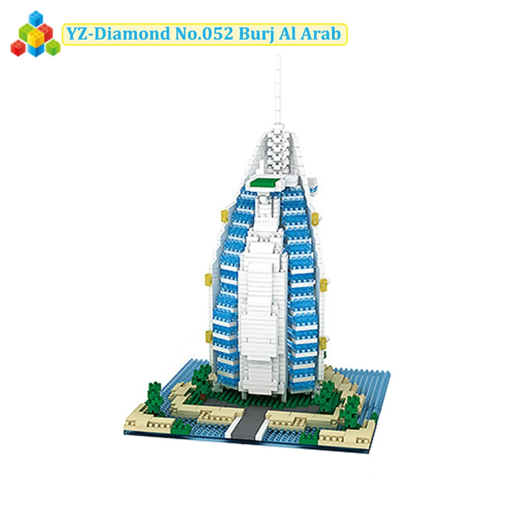 Набор строительных блоков YZ Diamond всемирно известных архитектурных моделей Burj Al