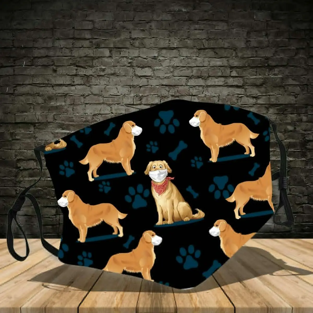 

Golden Retriever Dog Face Mask Cloth Face Mask Washable Reusable Face Mask