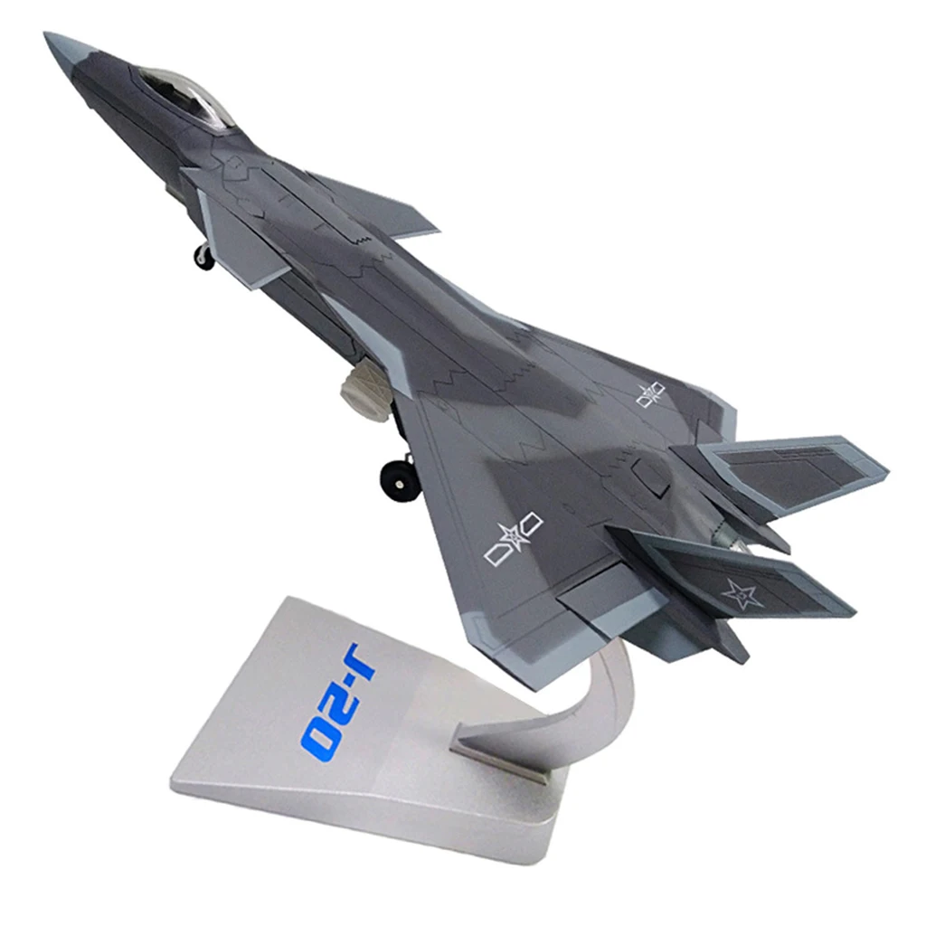 

1:72 Scale Simulation Aircraft Fighter J-20 Model Camouflage Children Toys
