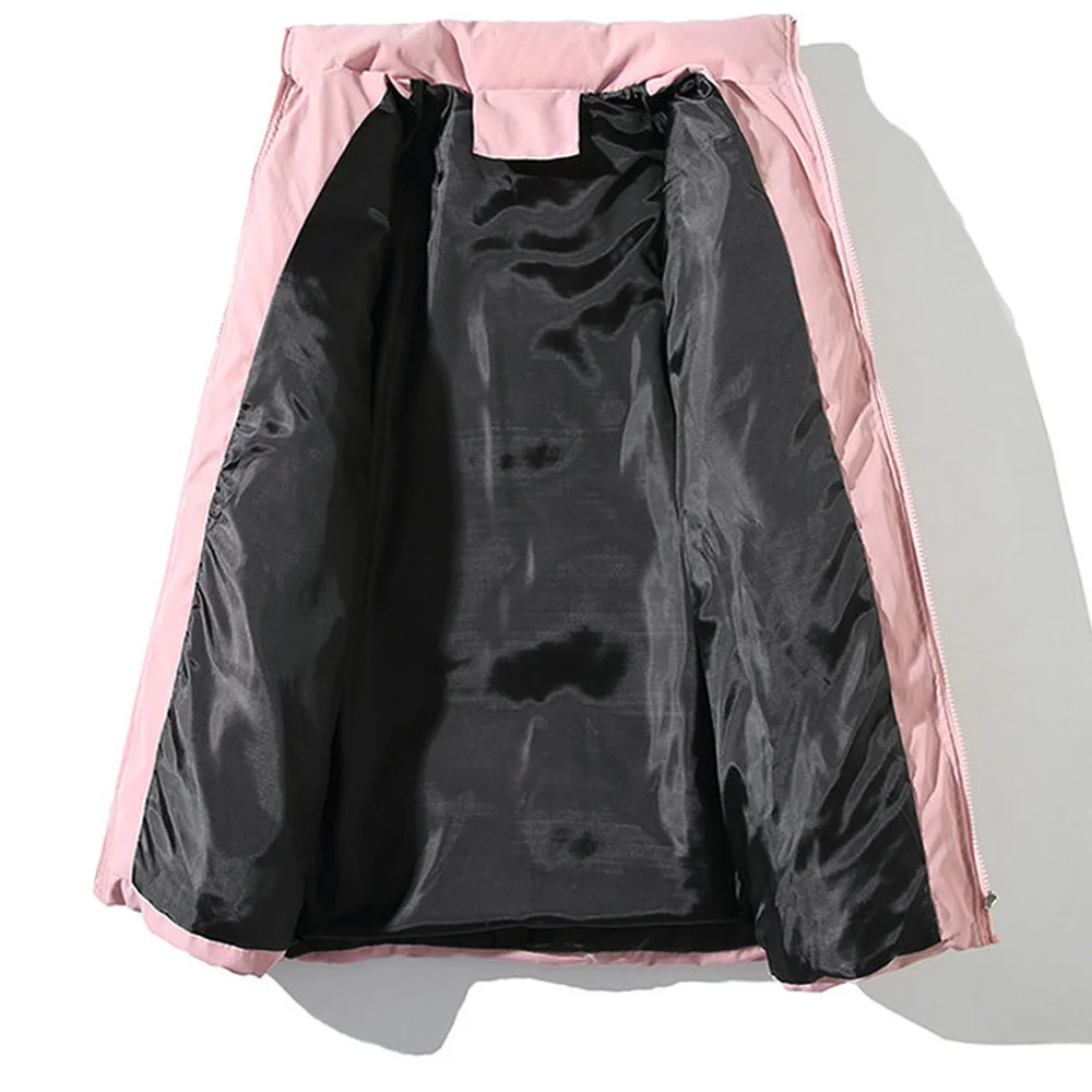 Winter Jacket Men Women Parkas Thicken Warm Coat Mens Stand Collar Jackets Solid Color Parka Coat Women New Streetwear MWM132