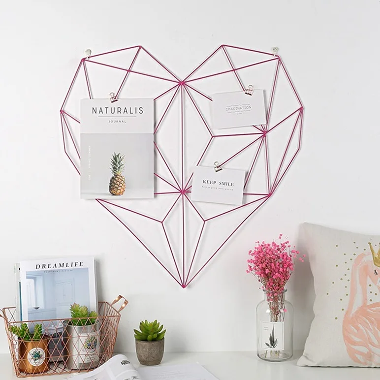 Оригинальное ядро Сетка фото стена девушка сердце спальня Кованое железо