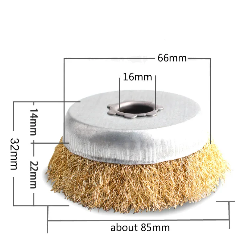 5 шт. шлифовальные проволочная щетка гофрированные закаленное Сталь Щетинная