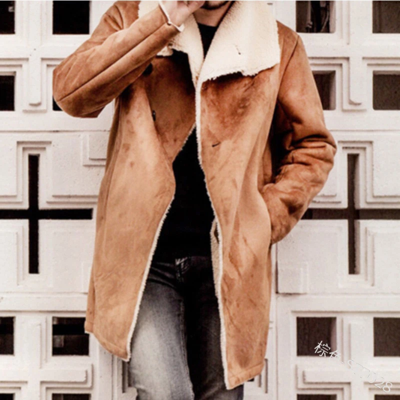 Осень зима мужская одежда большой размер длинные пальто новый тренд мода простой