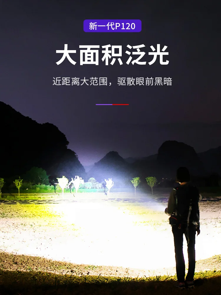 売る 屋外キャンプ懐中電灯,タイプC,強力なライト,パワーバンク,キャンプ用品