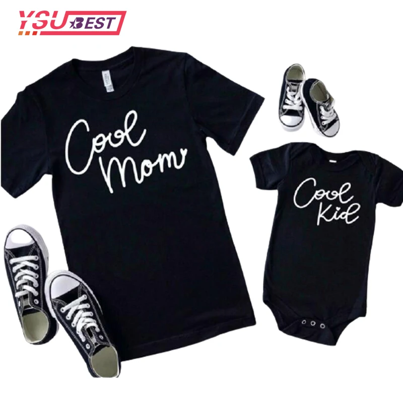 Ropa a juego divertida para beb&eacute;s y madres, Camiseta de algod&oacute;n para el primer d&iacute;a de la madre, 2021-2