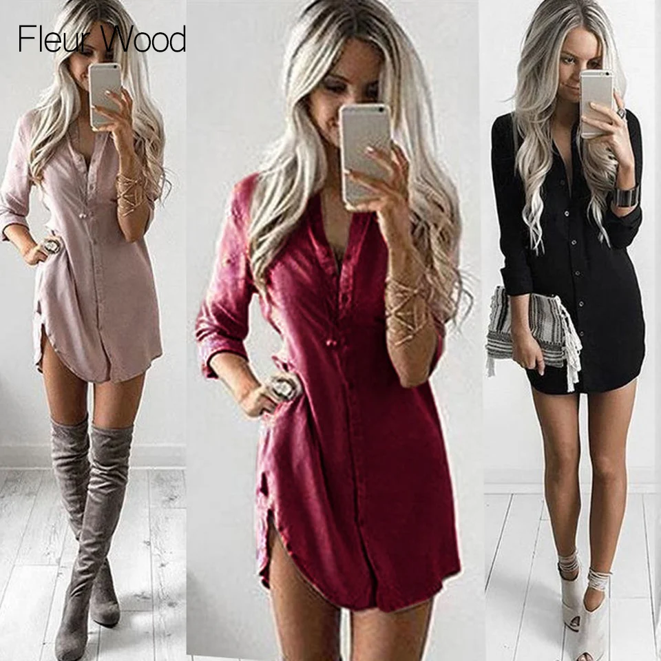 Fleur деревянная щетка с длинной Блузка Повседневная рубашка одежда на пуговицах