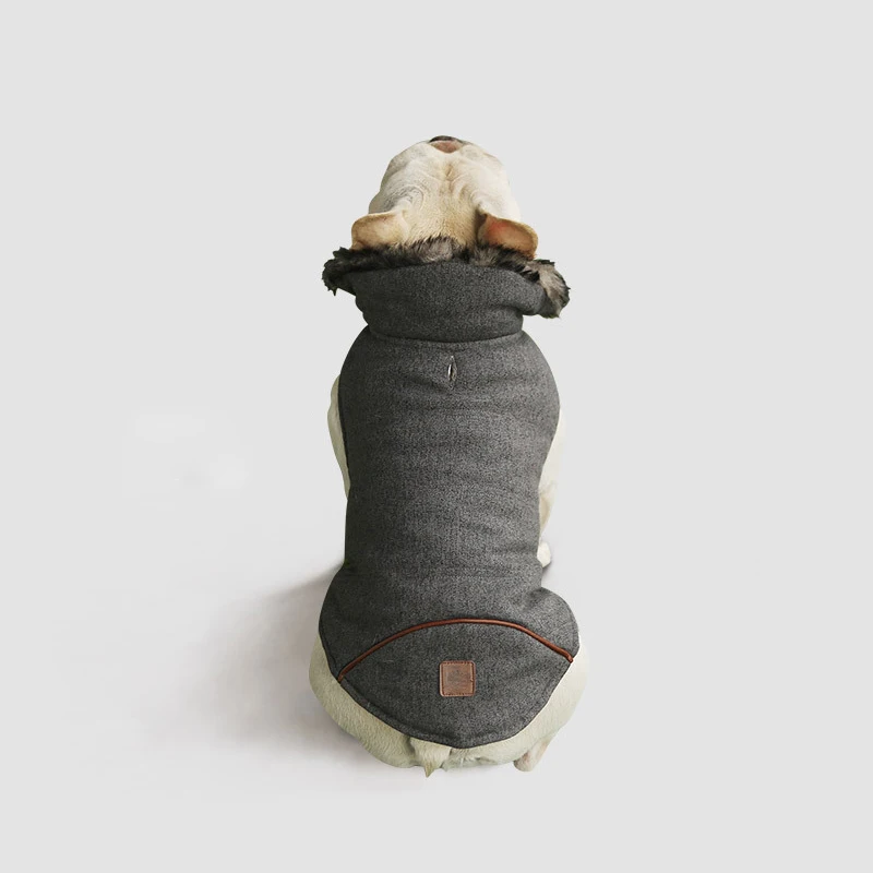 

Autumn And Winter Plush Dog Double Jackets Two Color Optional Warm Cotton Teddy Overalls Puppy Clothing Hoodie For Dogs Supplies