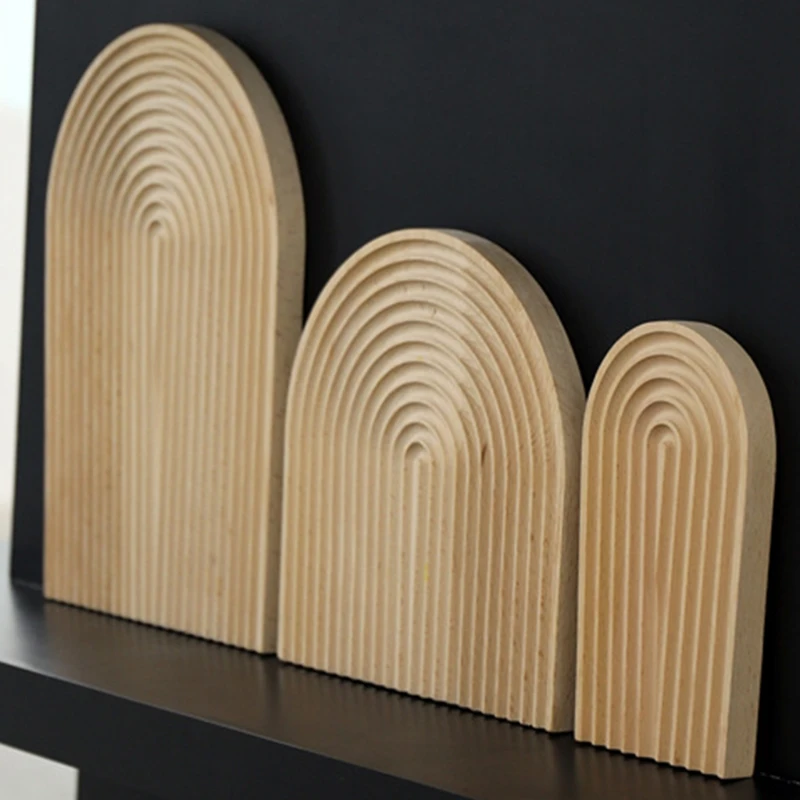 Деревянный поднос резка творческий с рисунком в виде водной ряби хлеб десерт