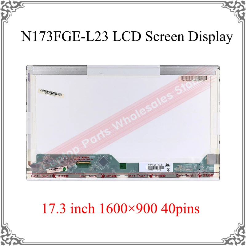 Новый оригинальный ноутбук 17,3 дюйма, светодиодный глянцевый HD ноутбук с диагональю 17,3 дюйма и ЖК-экраном, экран 17,3 дюйма, 1600 × 900, 40 контактов, с 1/3. 3