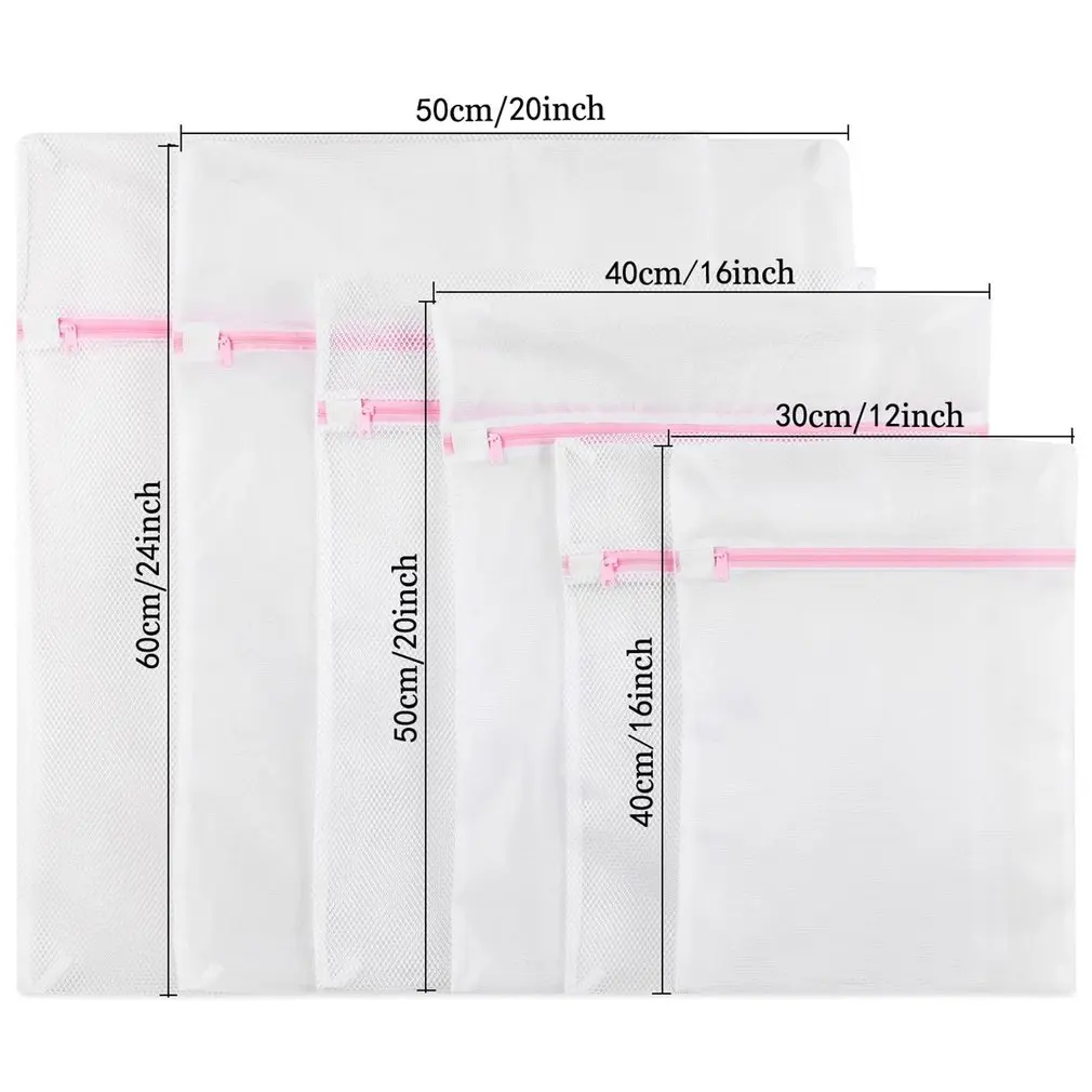

1 Set/3pcs Laundry Bag Washing Home Use Underwear Bra Wash Bag Thickening Fine Mesh Wash Bag Machine Wash Special Mesh Bag Set