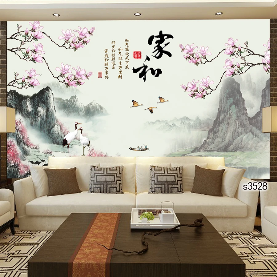 

Modern Oil Painting Print on Canvas Abstract Chinese style Filiform Landscape Canvas Print Printing Wall Art Picture Home Decor