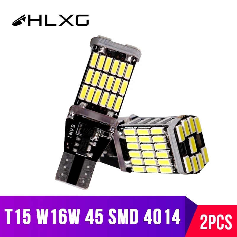 W16W T15 T16 светодиодный фонарь 45 SMD 4014 запасной задний светильник для автомобиля 12V