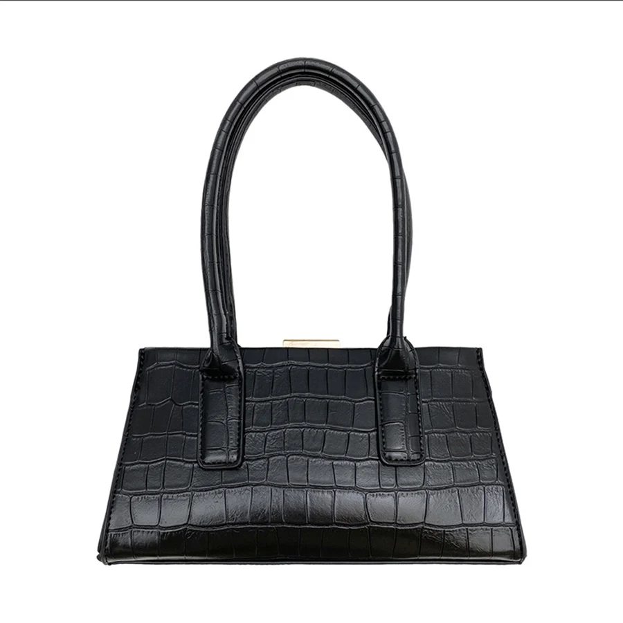 

Luxury Handbags Pu Leather Womens Bags 2020 Trend New Retro Designer Shoulder Bag Crocodile Pattern Small Square Messenger Bag