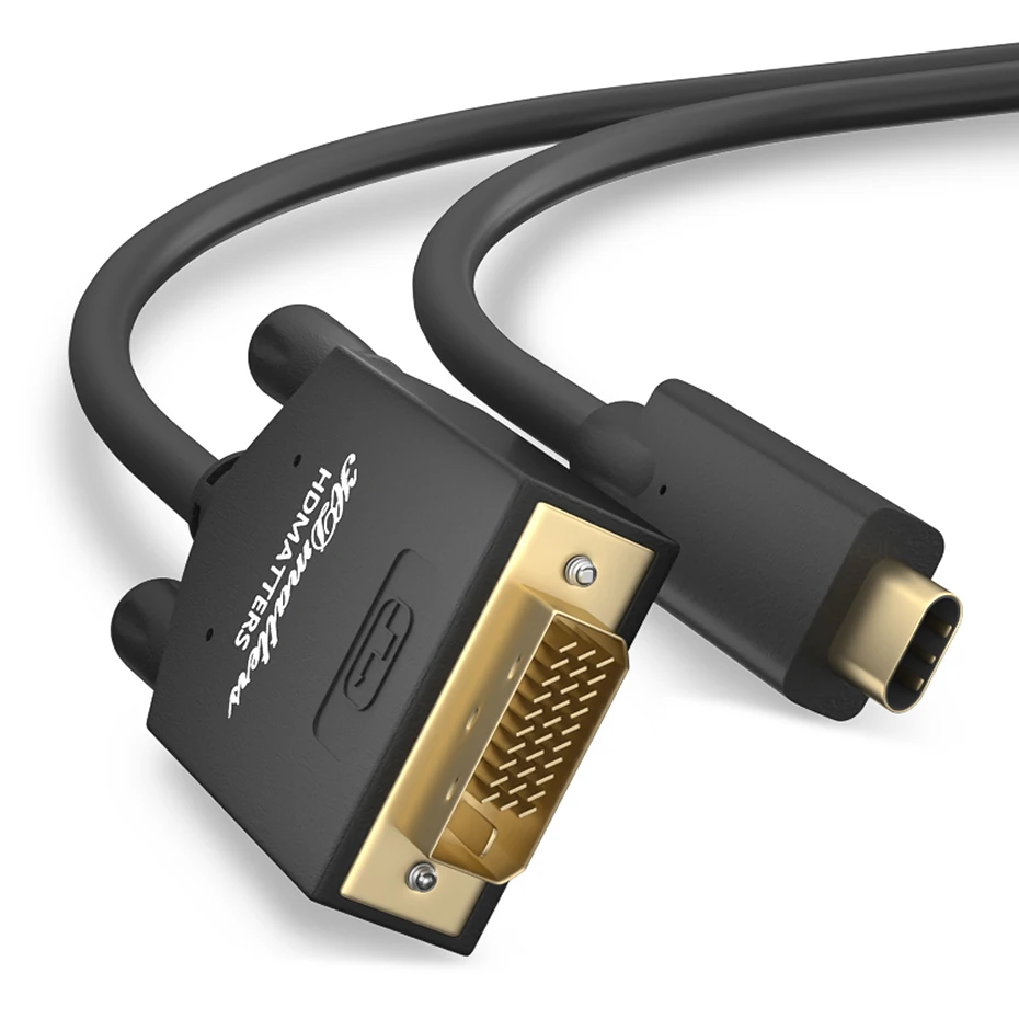 Фото Кабель-адаптер USB C DVI для монитора Thunderbolt 3 Type на Macbook air pro | Электроника