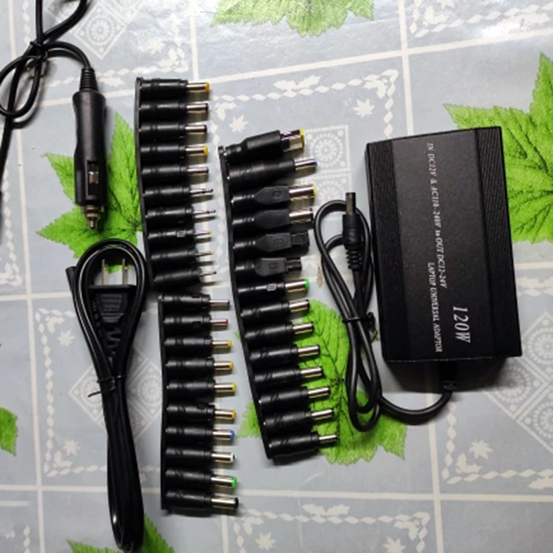 Universal 120W 34 Tips Car Home Charger Power Supply Adapter for Laptop Notebook | Chargers