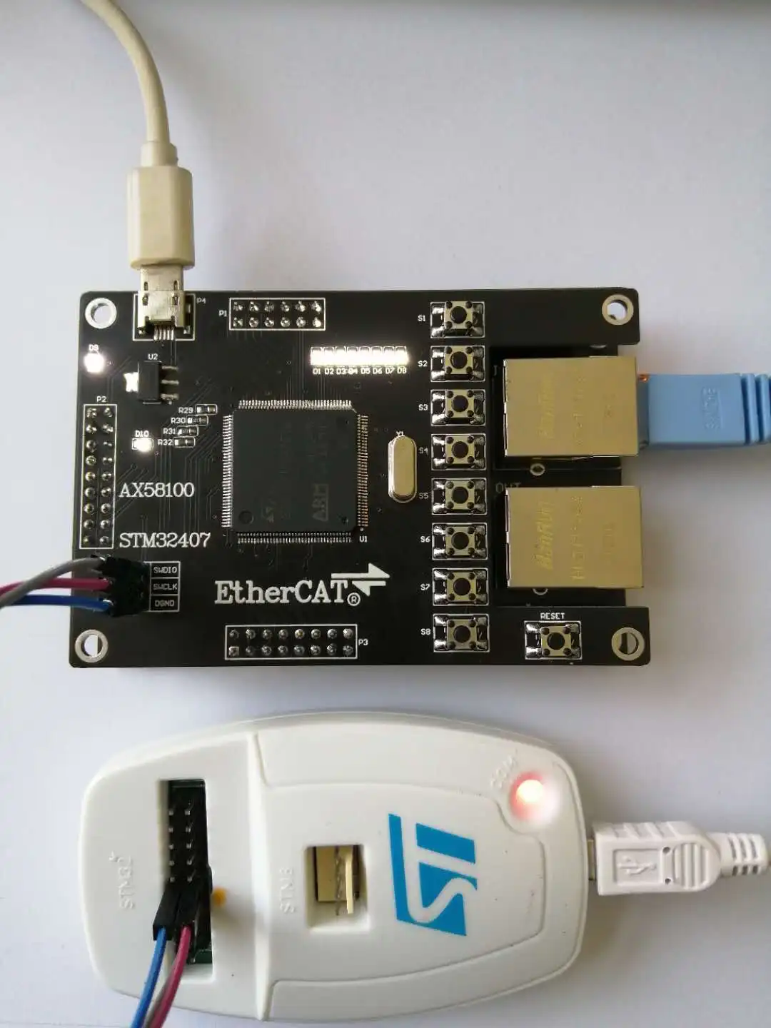 Плата разработки Ethernet Slave AX58100 STM32F407ZGT6 SPI/FSMC | Обустройство дома