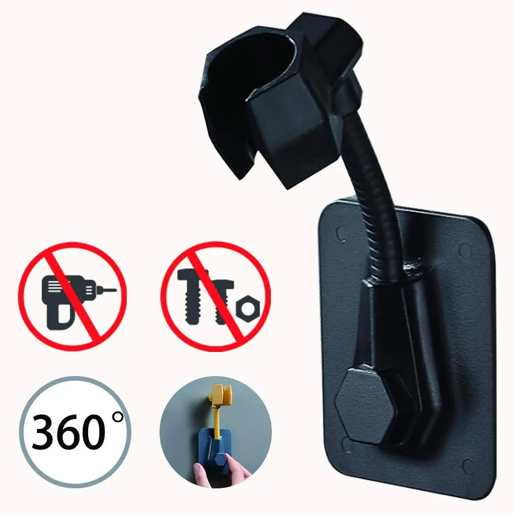 Регулируемый прочный клейкий держатель для душевой лейки гибкая Вакуумная