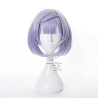 game genshin impact noelle women short wig with braid cosplay costume heat resistant synthetic hair wigs