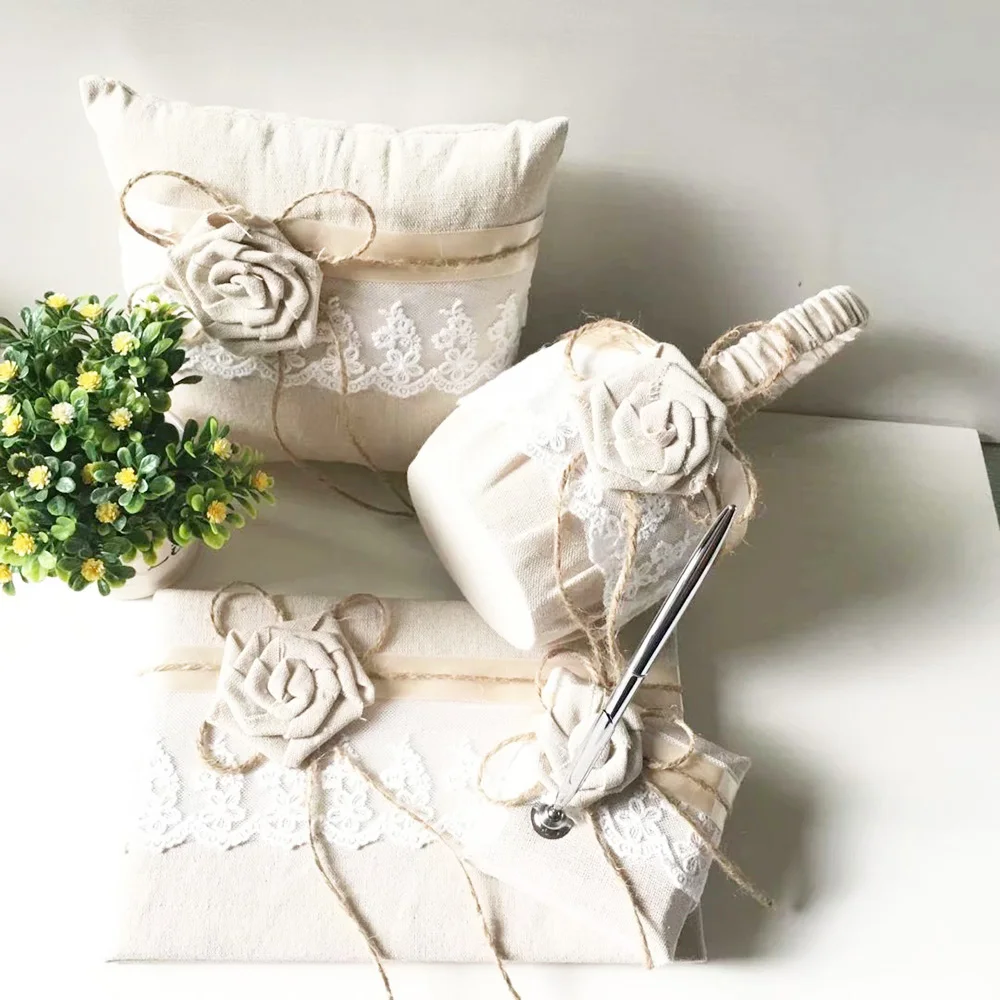 Гостевая книга ручка держатель Серебряная для девочек в цветочек корзинка