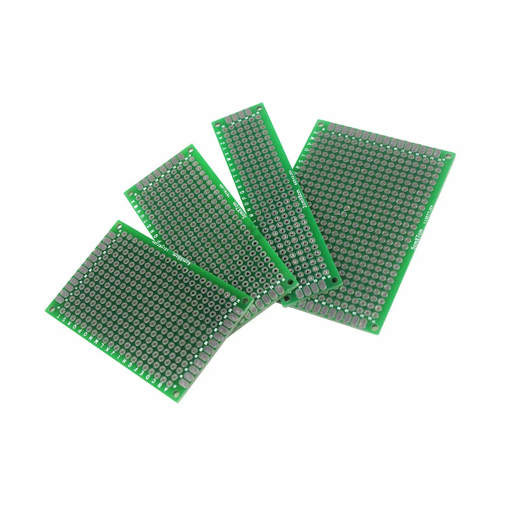 4 шт. 5x7 см 4x6 3x7 2x8 5*7 4*6 3*7 2*8 двухсторонний медный Прототип PCB универсальная плата