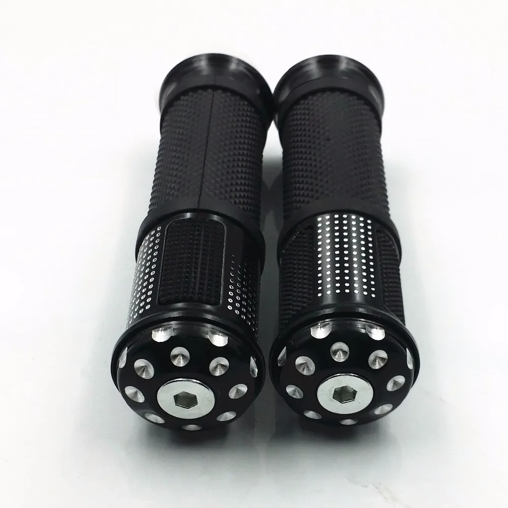 Резиновые рукоятки с ЧПУ на руль черные 7/8 дюйма 22 мм одной заслонкой для