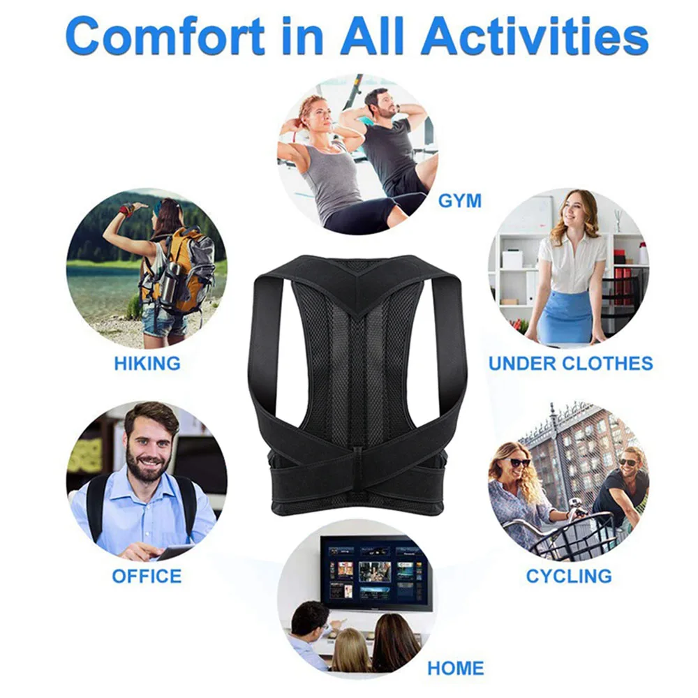 Adjustable Posture Corrector for Men Women Back Straightener Posture Corrector Brace Support Belt Good Quality ( Back/Shoulder )