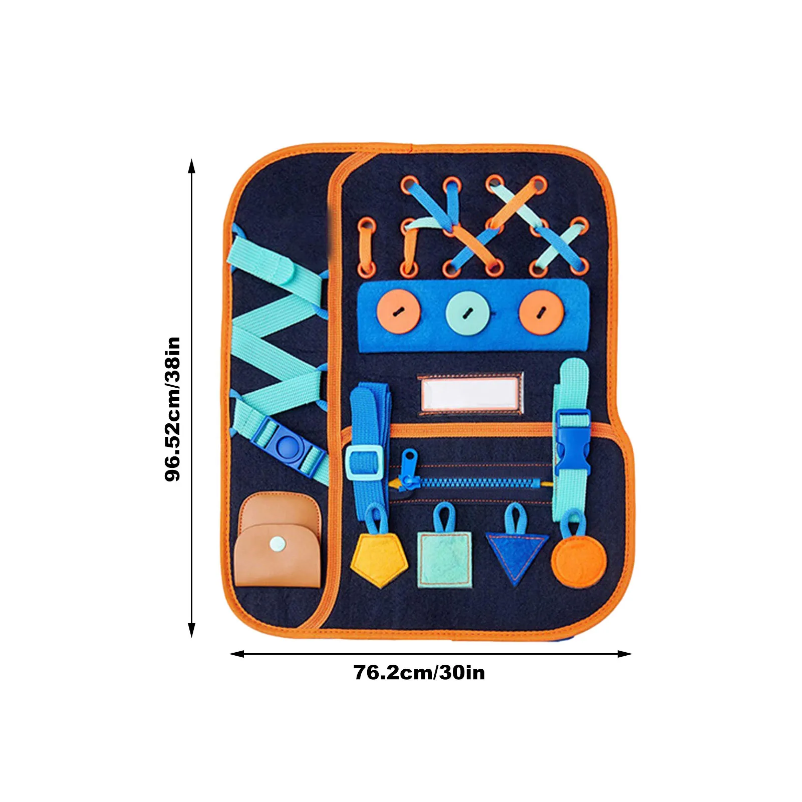 

Baby BusyBoard Montessori Toys Activity Board Children Toddlers Learn To Button Dress Board Educational Puzzle Skills Toys