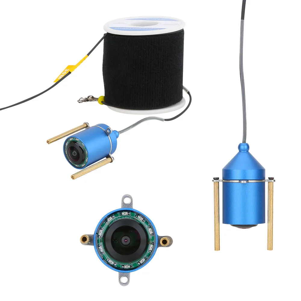 Продажа Подводная камера для рыбалки, 15 м 30 м, 1200 ТВЛ, 4,3 дюйма, 10 шт., светодиодный дисплей с ночным видением, камера 195 градусов для рыбалки