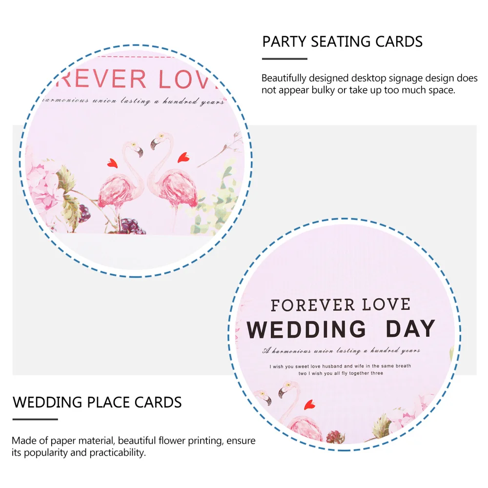 

20pcs Paper Place Cards Seating Cards Wedding Name Table Cards (Assorted Color)
