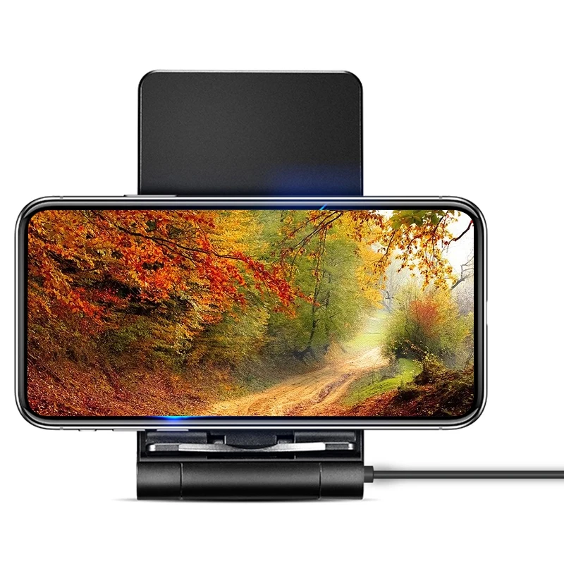Folding Phone Holder Qi Wireless Charger for Iphone Xs Max Dual Coil 10W Fast Charging Wrieless | Электроника