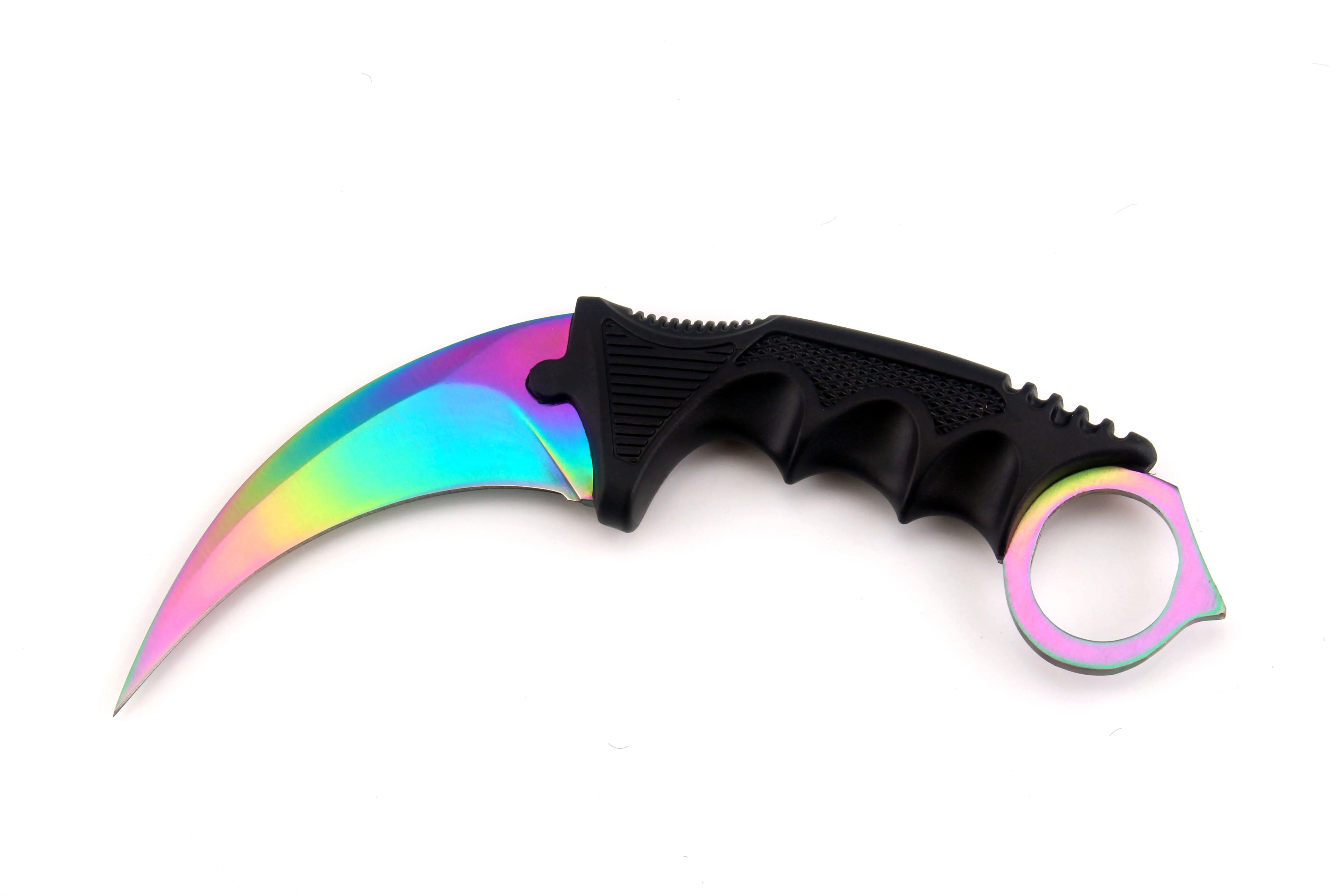 CS GO Eagle Claw Knife Tactical Outdoor Camp Hunting Titanium Rainbow Butterfly Training EDC Hand Tool | Инструменты
