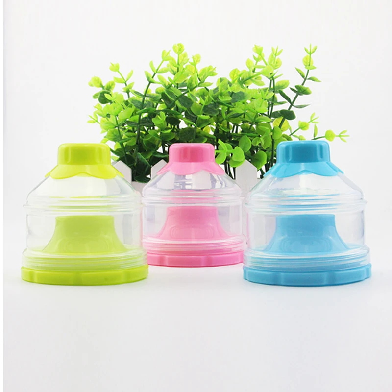 Независимая трехслойная банка для молока и порошка с вращающейся крышкой