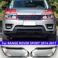 car front headlight cover for land rover range rover sport 2014 2017 light caps car front headlight cover glass lens shell