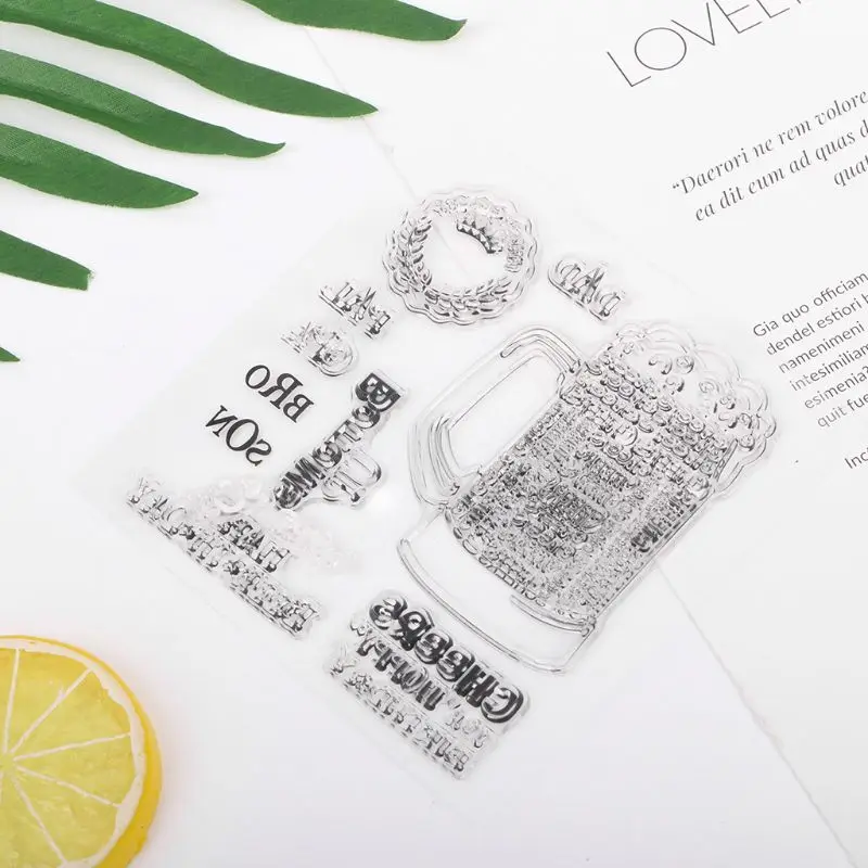 Cheers DIY силиконовый прозрачный штамп цепляющее тиснение для скрапбукинга декор