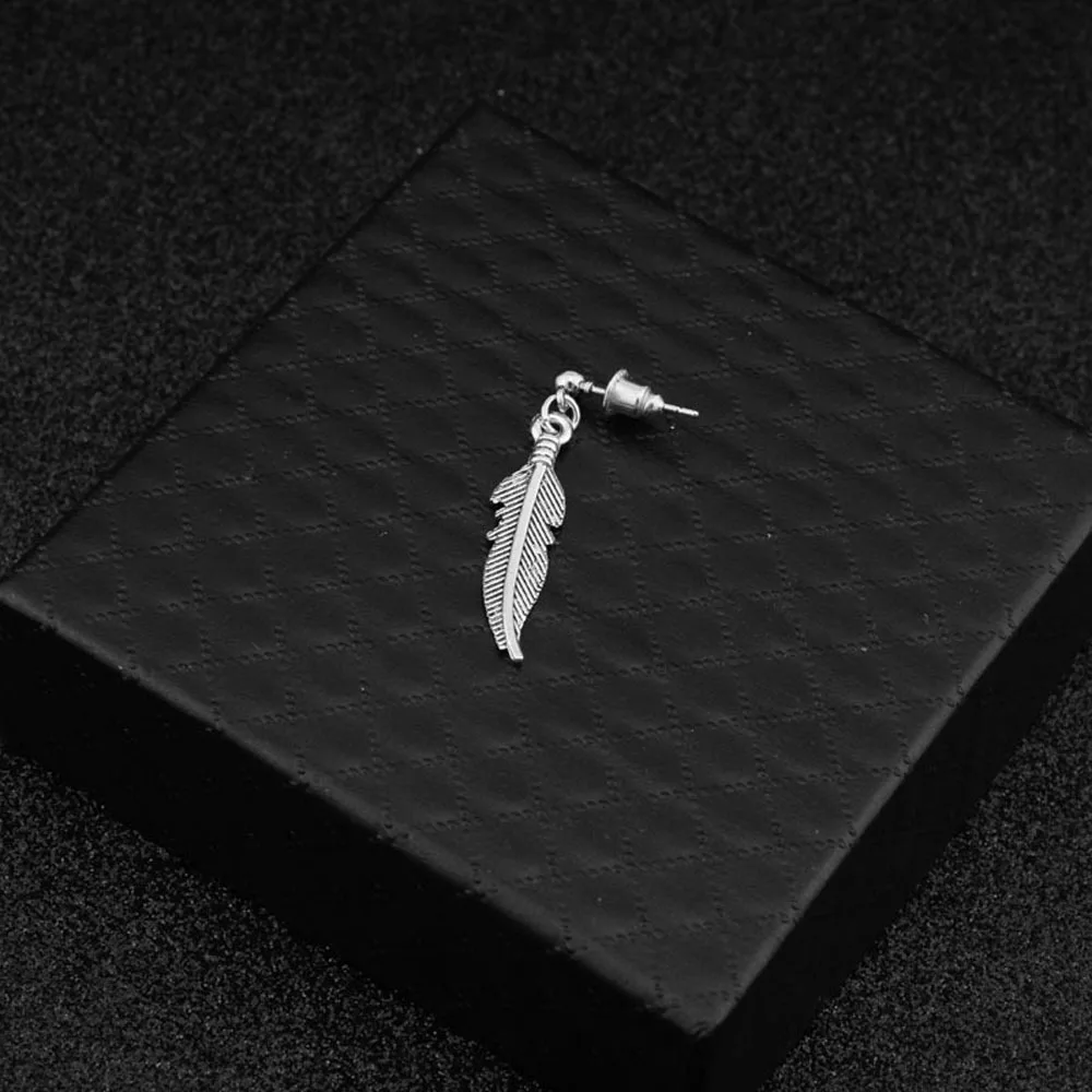 Женские и мужские ушные серьги KPOP DNA корейские треугольные гвоздики в форме листа