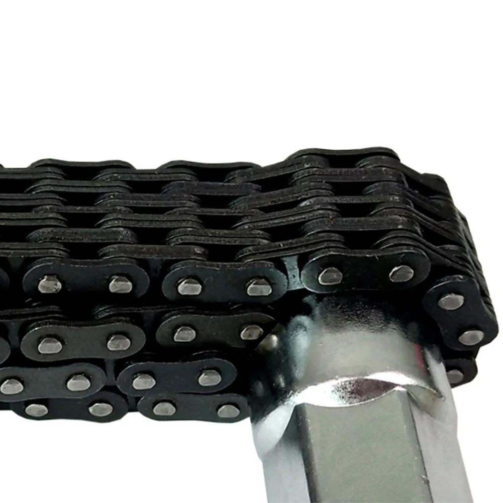 

Professional Black Oil Filter Wrench Separate Fast Durable Chain Type For Cars 1/2 Inch Socket Multifunction Strap Removal Tool