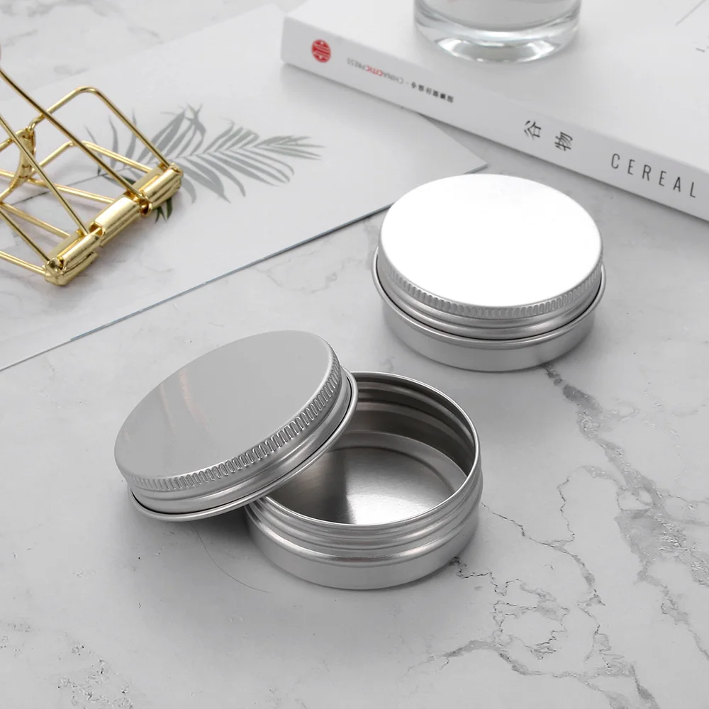 1 шт. маленькие Серебристые многоразовые Пустые алюминиевые бутылочки баночка