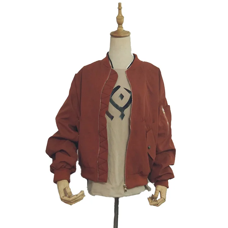 

Unisex Sand Planet Vocaloid Cosplay Embroidery Spring Baseball Jacket shirt Women Miku Orange Coat Casual Coat Cosplay Costume