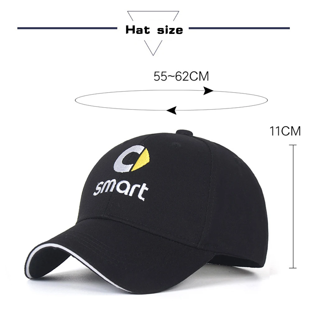 Smart Fortwo Forfour Car Accessories Sun Hat with Embroidered Logo - Compatible with 453 451 450 Models image 4