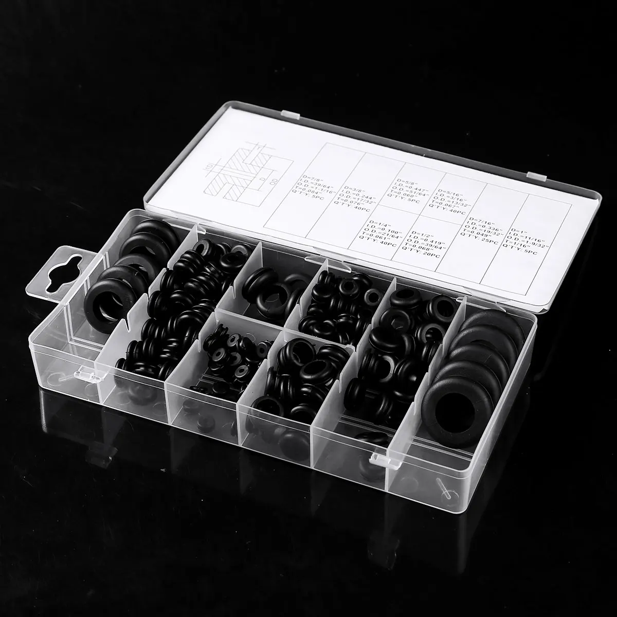 180 шт. уплотнительные резиновые кабели комплект для втулки Электрический