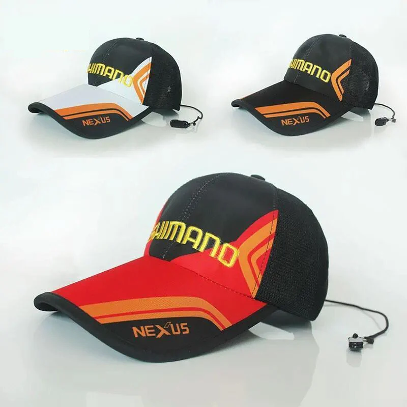 

2021 Cycling Summer Sun Cap Breathable Wicking Mesh Visor Ventilation Adjustable Sun Hat ShimanoES Male Outdoor Riding Bike caps