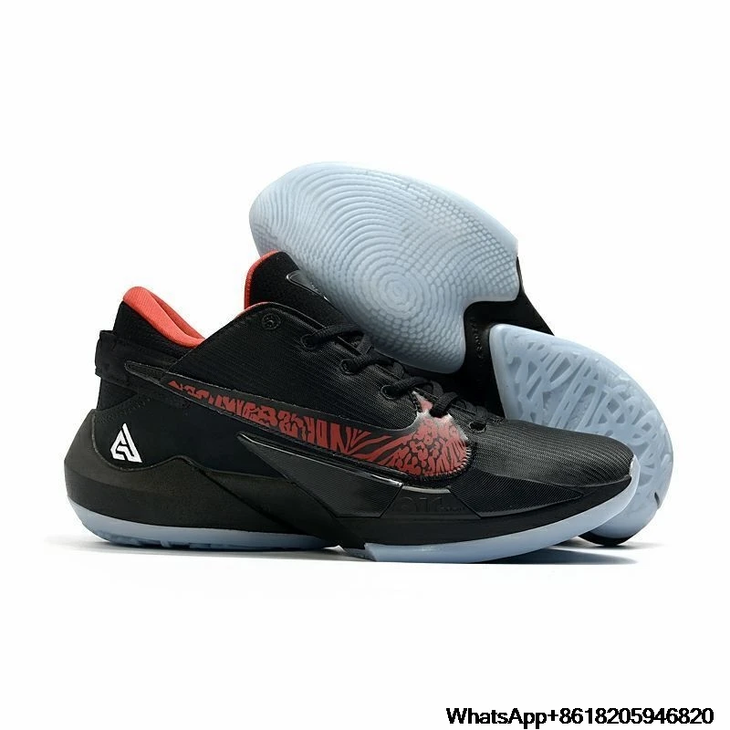 

2021 New Hot Zoom Freak 2 shoes sale men best Giannis II Freak 2 GA II 2S GA2 ZOOM Black White Basketball shoes US7-US12